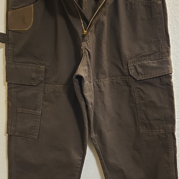 Wrangler Men's Dark Brown Cargo Pants - Sz 32x32 - Picture 9 of 15